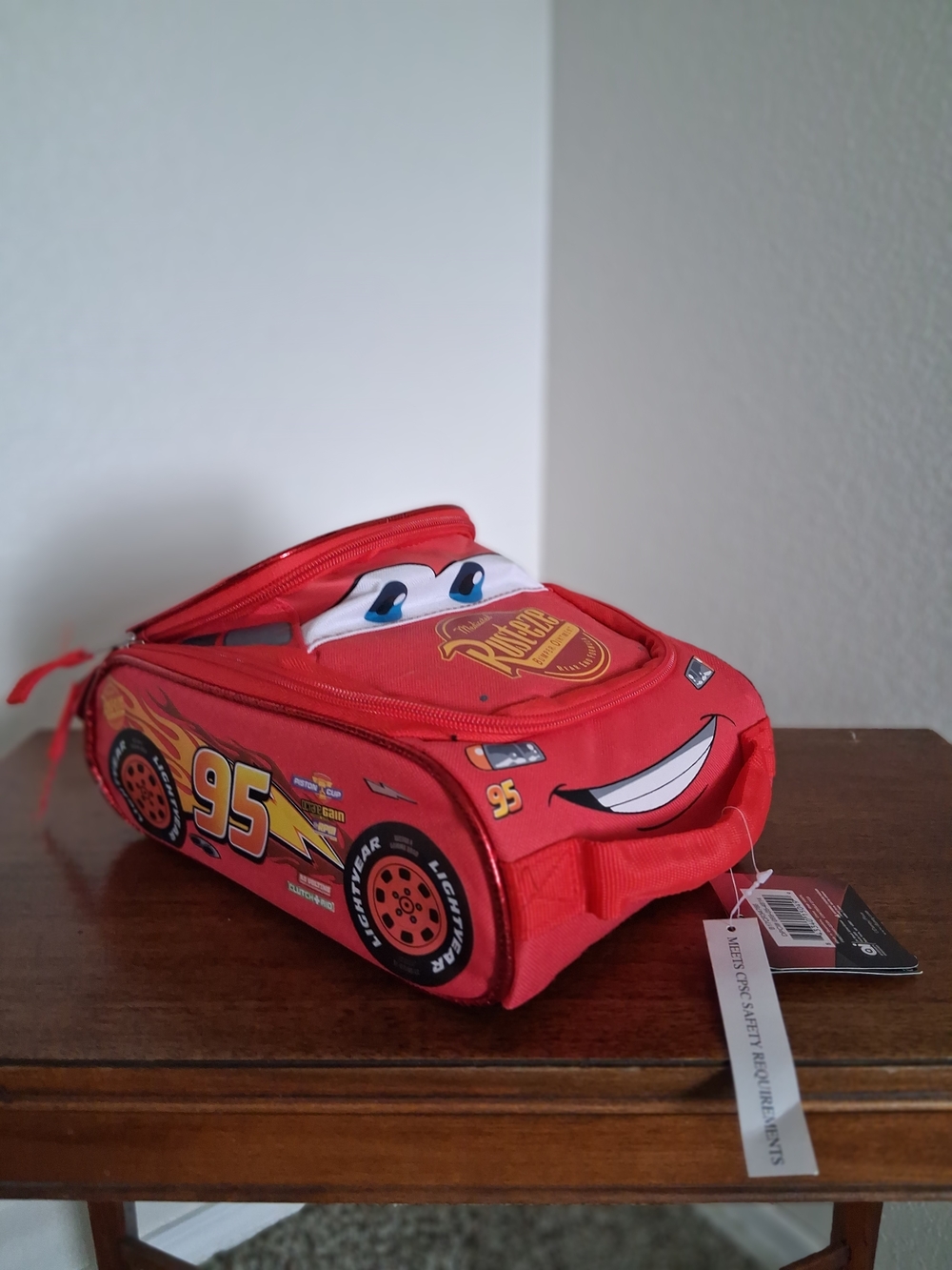 Disney Lightning McQueen Red Kids Lunch Tote